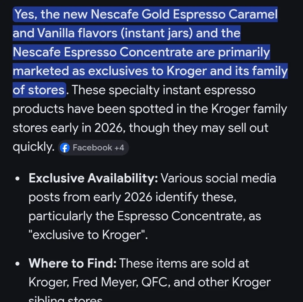 Nescafé Gold Espresso Set Of 2 *Kroger Exclusive* Caramel and Vanilla